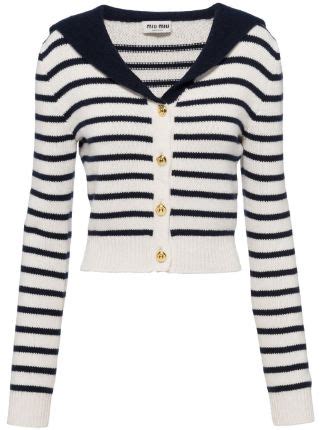 miu miu cardigan white|farfetch miu mitu cardigan.